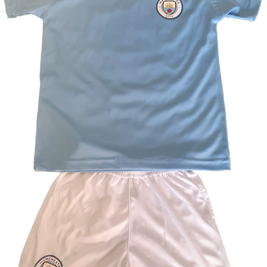 Kit Manchester City Junior 2023/24 Haaland Bleu