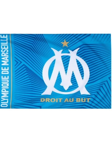 Drapeau OM Logo 2023/24 Bleu