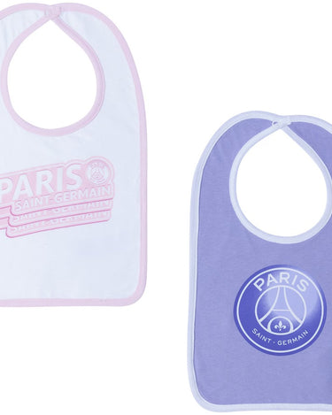 Bavoir Bébé Paris Saint-Germain Core Crest Lot de 2 Violet/Blanc 2023-24